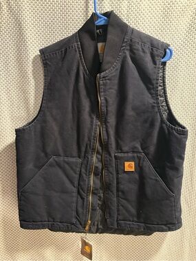 Carhartt Black Quilted Work Vest
